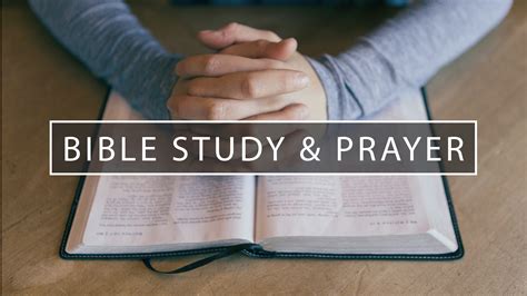 prayer in bible study